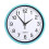 Silent Wall Clock Light Blue Round Large Numbers 1