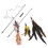 Cat feather toy interactive retractable fishing rod 1