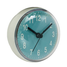 Mini suction cup wall clock bathroom waterproof 1 pack