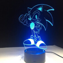 Sonic The Hedgehog lamp colorful children's table lamp
