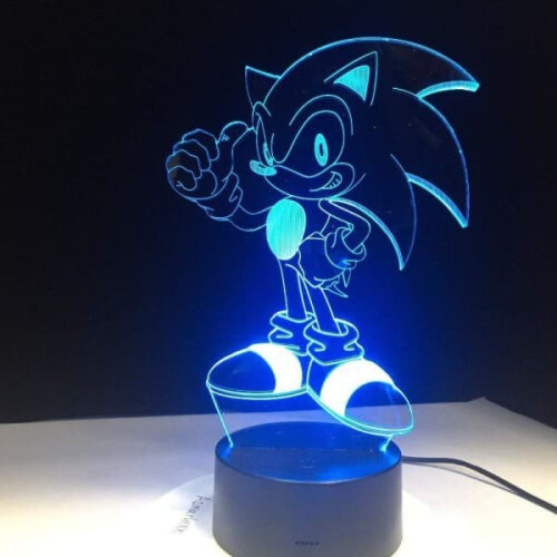 Sonic The Hedgehog lamp colorful children's table lamp