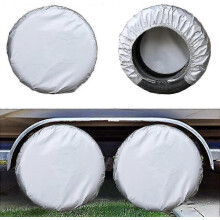 Waterproof Tire Cover for Spare Tire 4-pack Silver