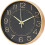 Black and Gold Wall Clock 10 Inch Silent Battery Operated 1