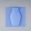 Flower Vase Fridge Magnet Blue 1