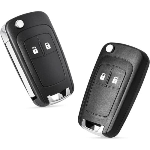Car Key Case for Vauxhall Opel 2-Button Remote with Blade