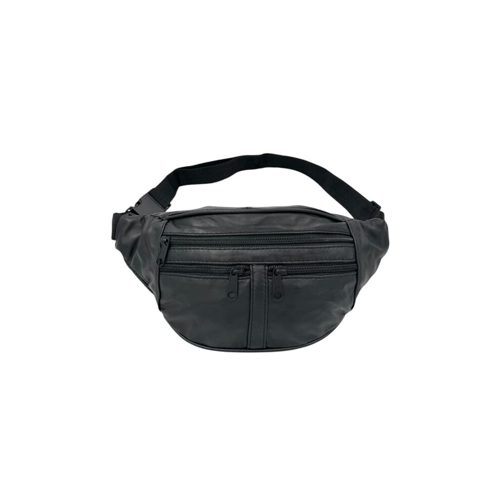 Waist Bag Genuine Soft Sheepskin 130 Black 962029378099