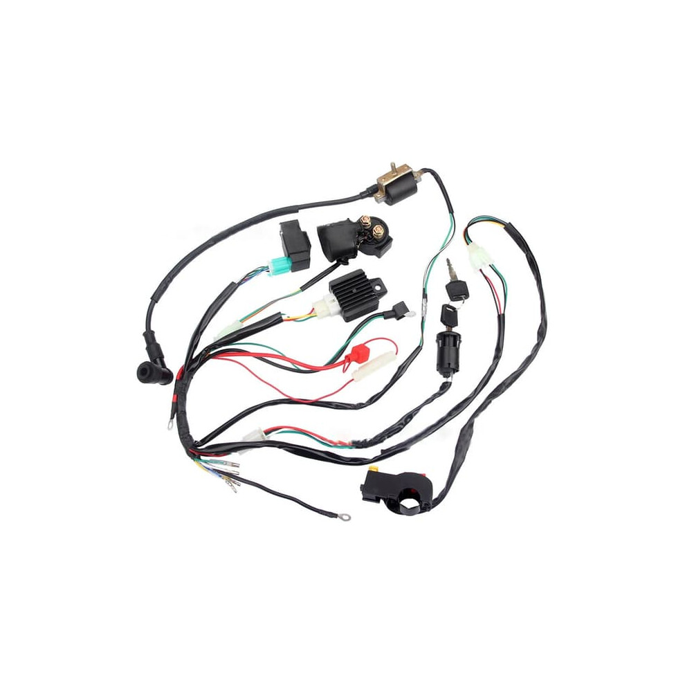 Atv Electrical Wiring Harness With Cdi Stator Kit 50Cc-110Cc 962029352747