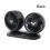 Car Dual Head Cooling Fan Black 1