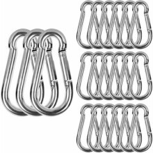 Stainless Steel Carabiner M6 20pcs 120kg Load Capacity