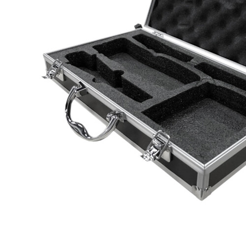 Étui rigide de transport pour microphone portable avec éponge 1