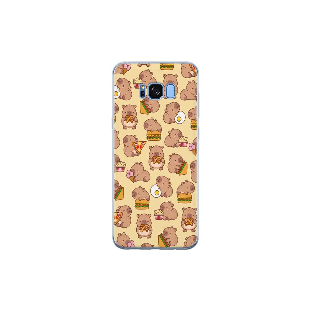 Samsung Galaxy S8 Transparent Case With Kawaii Capybara 962029367598