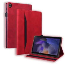 Samsung Galaxy Tab A9+ case split shockproof leather red