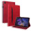 Samsung Galaxy Tab A9+ case split shockproof leather red 1