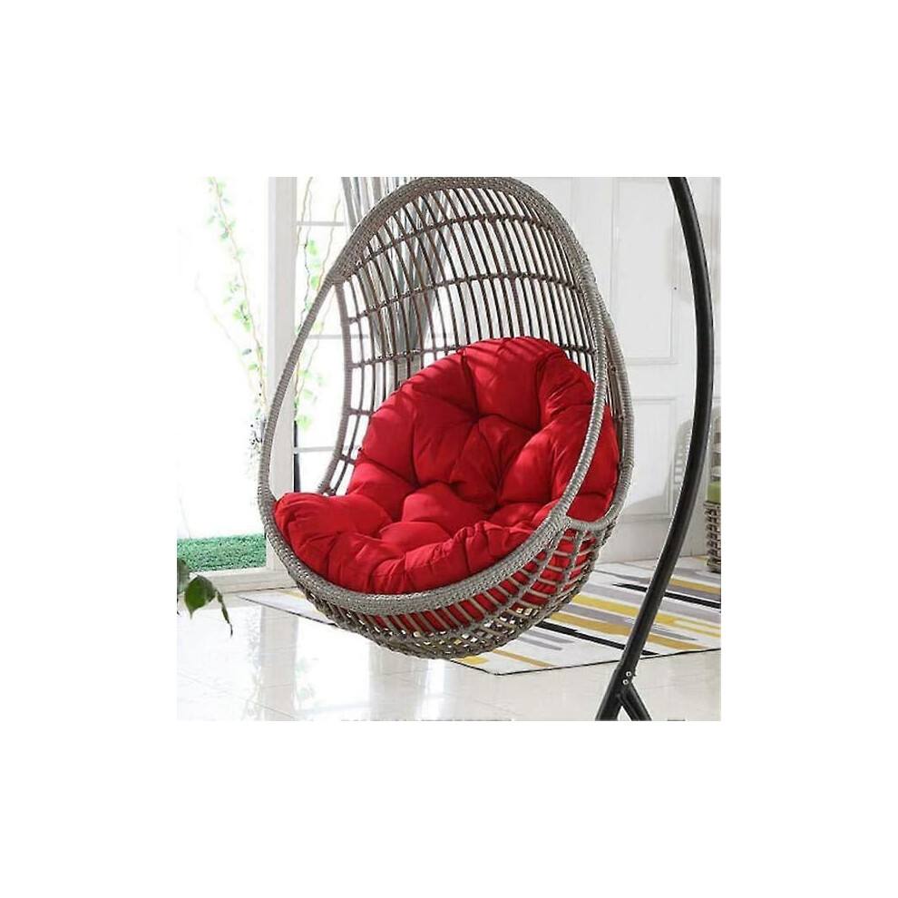 Indoor Hanging Egg Swing Chair With Thick Cushion Red 962125883923