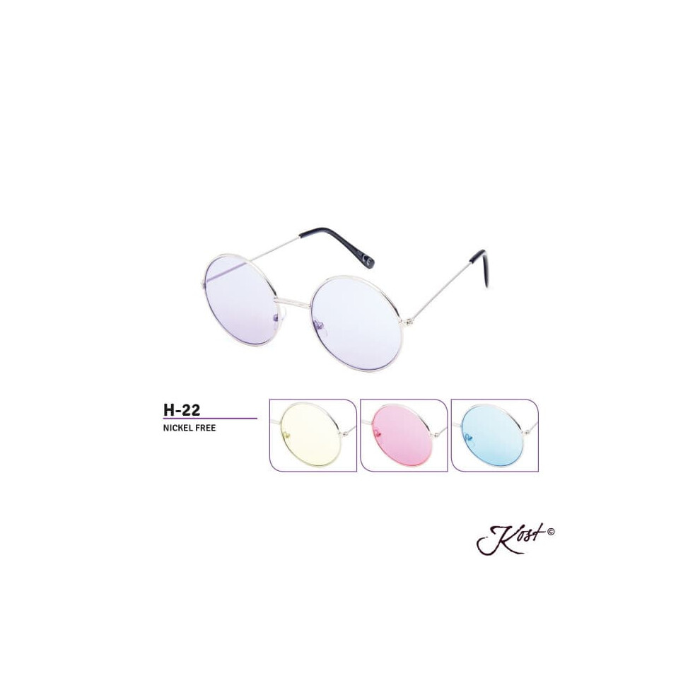 Sunglasses Hippie Round Lennon Style 13Cm Lens Yellow 962125894257