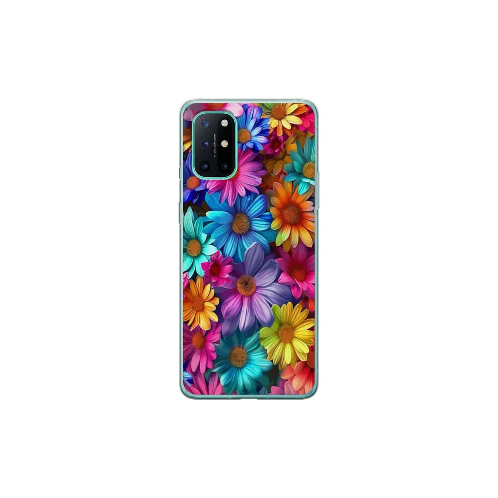 Oneplus 8T Transparent Case With Gerbera Floral Design 962125894998