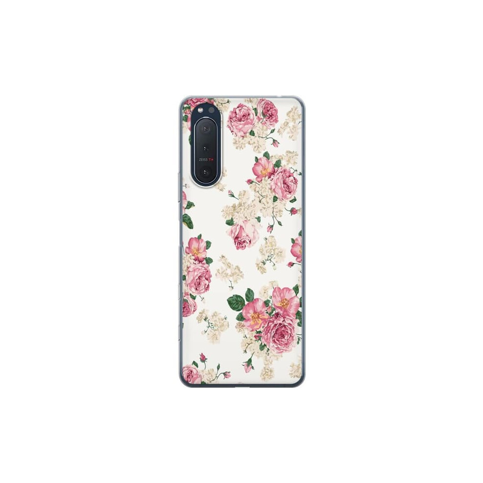 Sony Xperia 5 Ii Transparent Case With Retro Flowers 962125883244