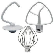 KitchenAid KSM150 Mixer Kit Dough Hook Whisk Flat Beater
