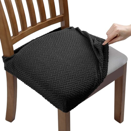Jacquard stretch chair covers with backrest 4 pcs