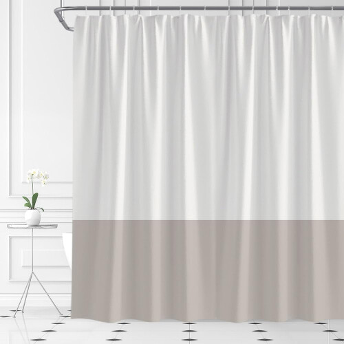 Beige brunt boho bruseforhæng med kroge 72x72 tommer