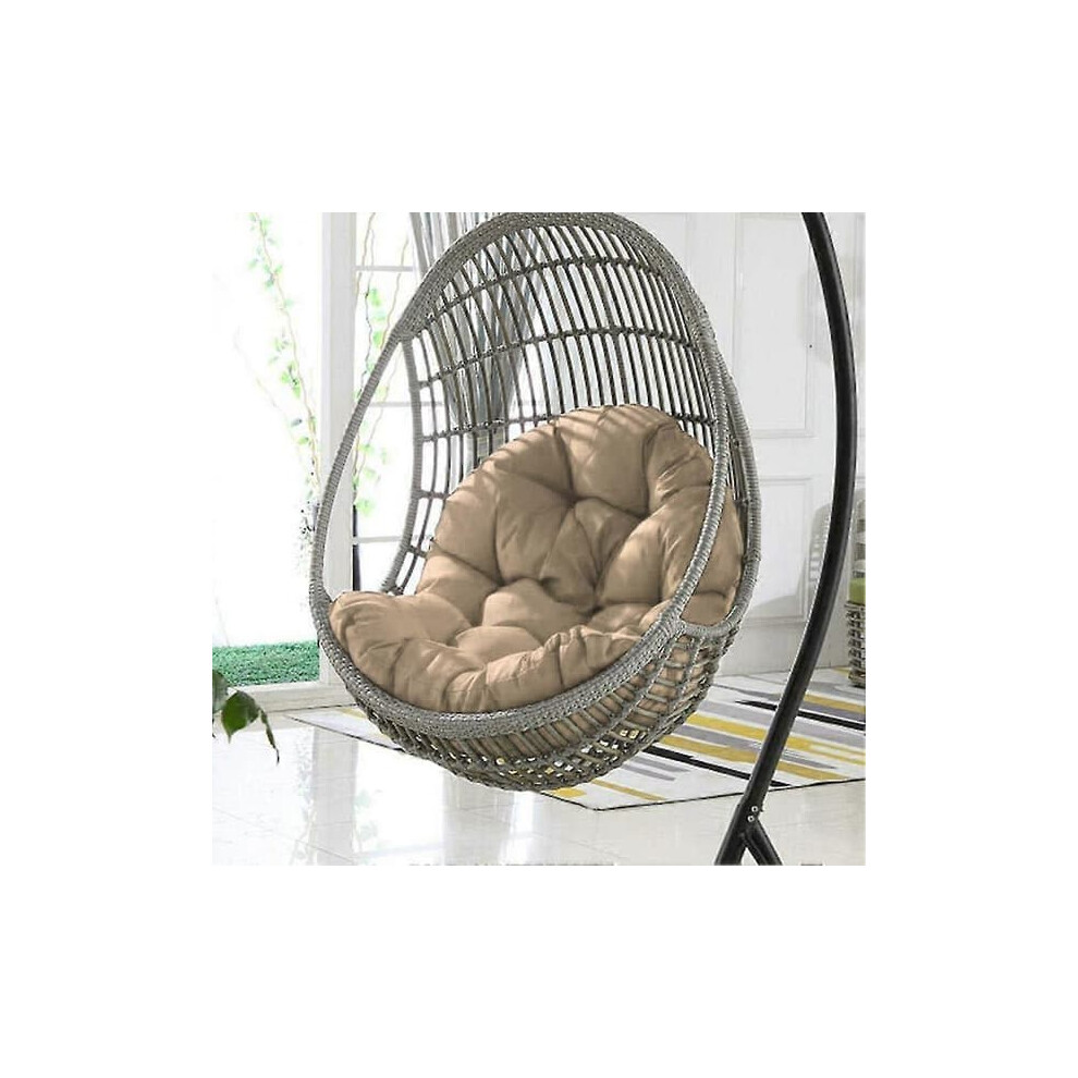 Hanging Egg Swing Chair With Thick Cushion Khaki Custom Size 962125883848