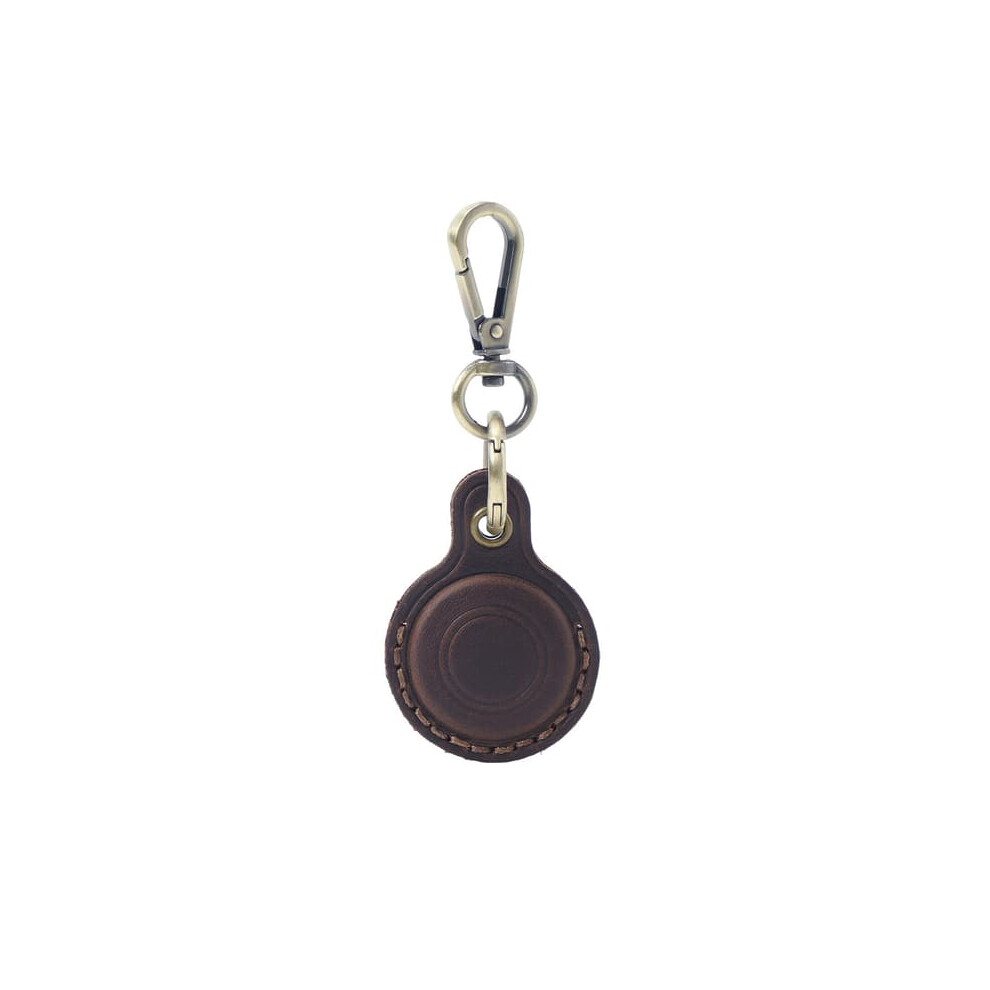 Genuine Leather Airtag Holder With Keychain 1Pc 962125894448