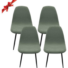 Scandinavian stretch chair covers turquoise 4-pack