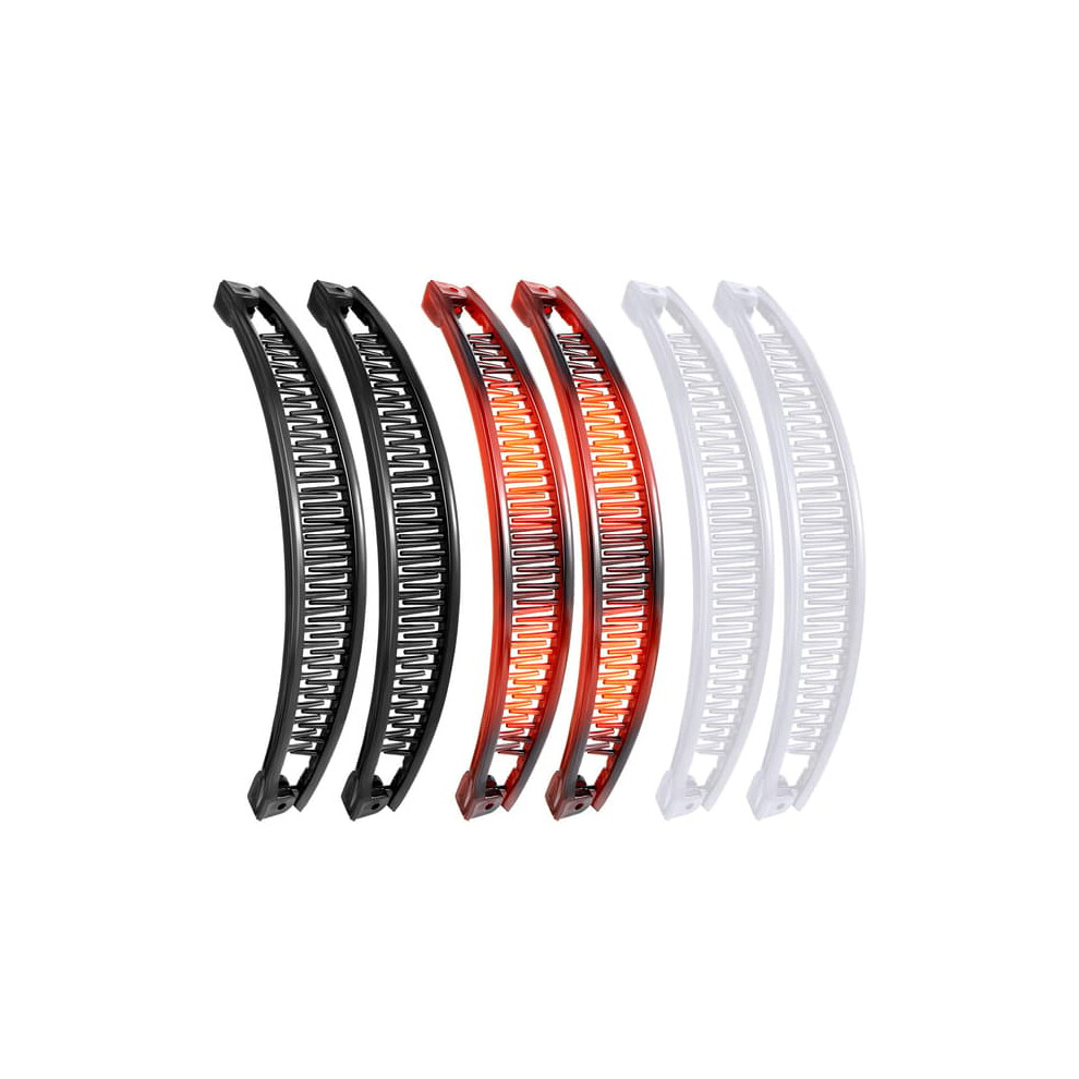 Banana Clip For Thick Hair 6 Pcs 962029360919