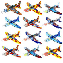 Mini Foam Airplanes DIY Kids Toy Set 12 Pieces