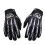 Herrecykelhandsker i polyester med skeletdesign til hele fingrene 3