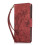 Samsung S24 butterfly embossed leather case red 1