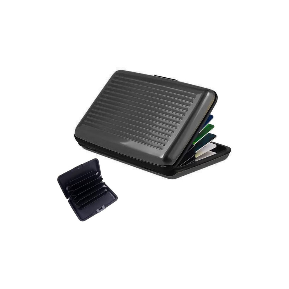 Aluminum Rfid-Blocking Credit Card Holder With 6 Slots 962125895568