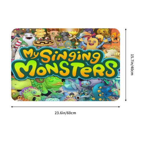 Εξατομικευμένο χαλί φανέλας My Singing Monsters για εσωτερικούς χώρους, υπνοδωμάτιο, 2