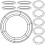 Iron Wreath Frame Round Reusable 10 pcs 1