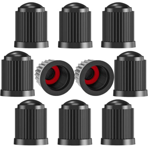 Tire Valve Caps with O-ring Universal 10 pcs