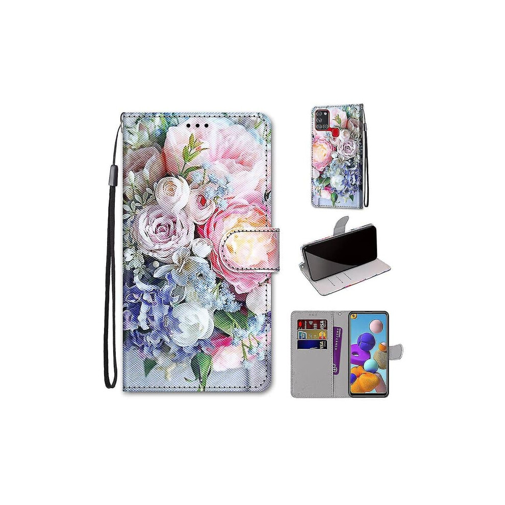 Samsung Galaxy A21s Case With Magnetic Card Holder Wallet 962029370031