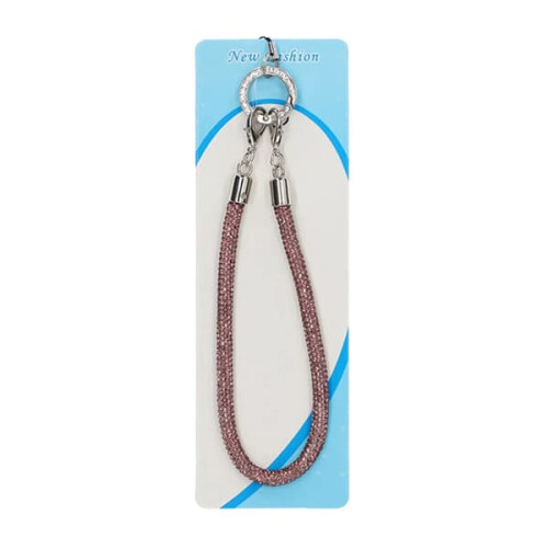 Mobile wristband dark red glitter