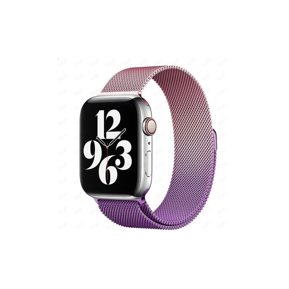 Milanese Loop Bracelet For Apple Watch 38Â49Mm Pink Purple Pink,Purple 962125906127