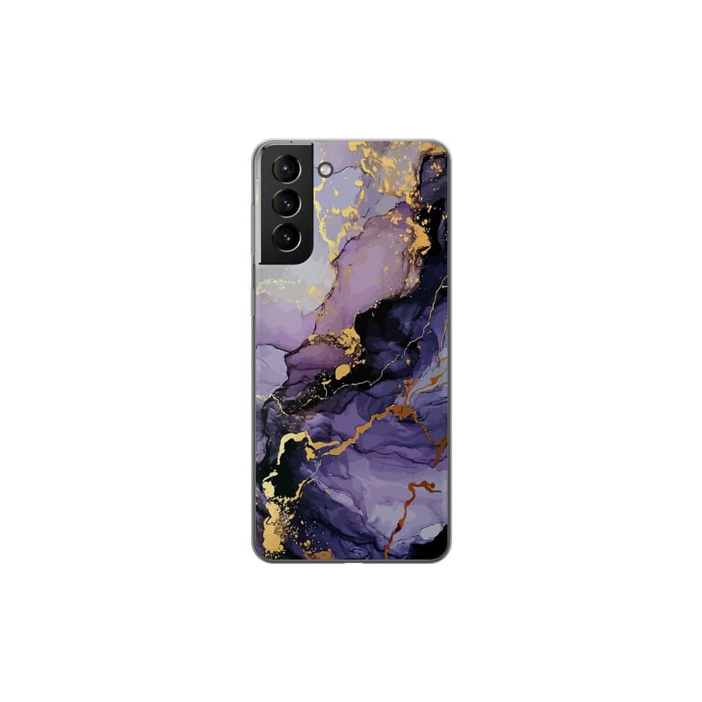 Samsung Galaxy S21+ 5G Transparent Case Marble Purple 900223009432