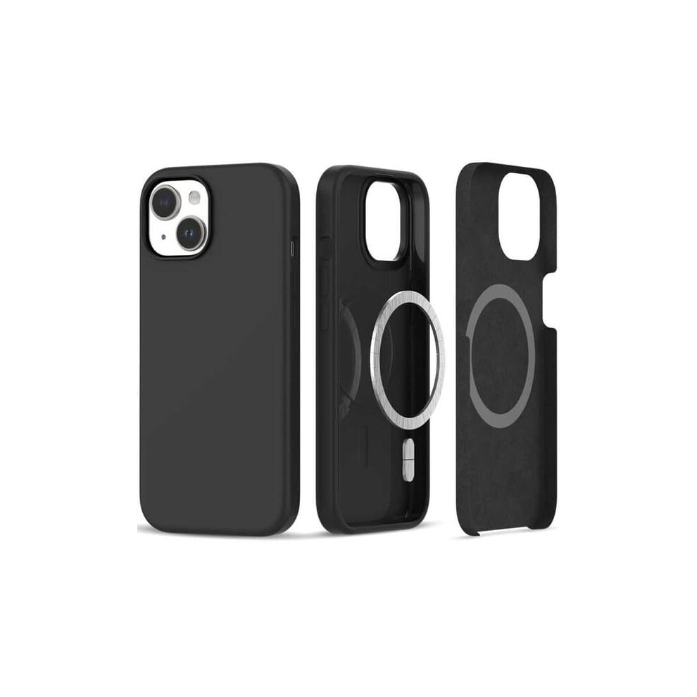 Magsafe Iphone 15 Case Rubberized Minimalist Black 900223029690