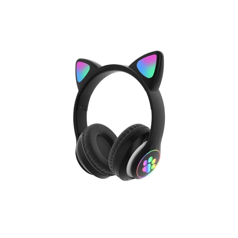 Cat Ears Wireless Bluetooth Headphones Black 900223010308