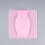 Flower Vase Fridge Magnet Pink 1