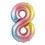 Number Balloon Multicolor Rainbow 102 cm 1