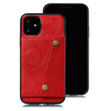 iPhone 11 Red protective case with card holder