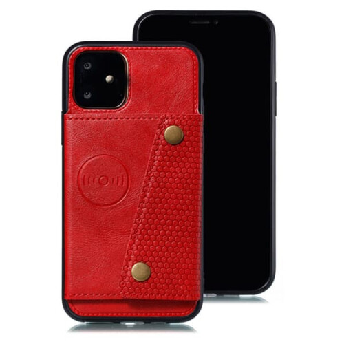 iPhone 11 Red protective case with card holder