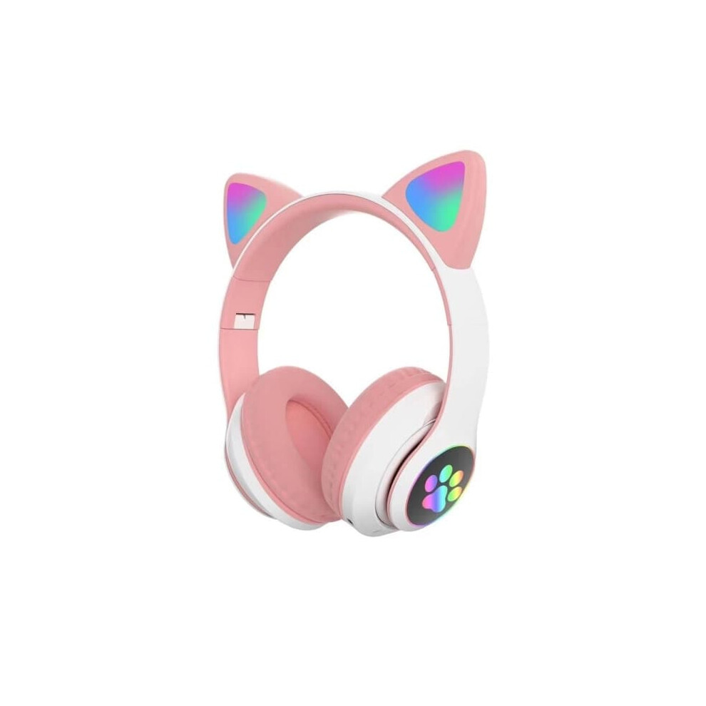 Wireless Cat Ear Bluetooth Headphones Pink 900223010339