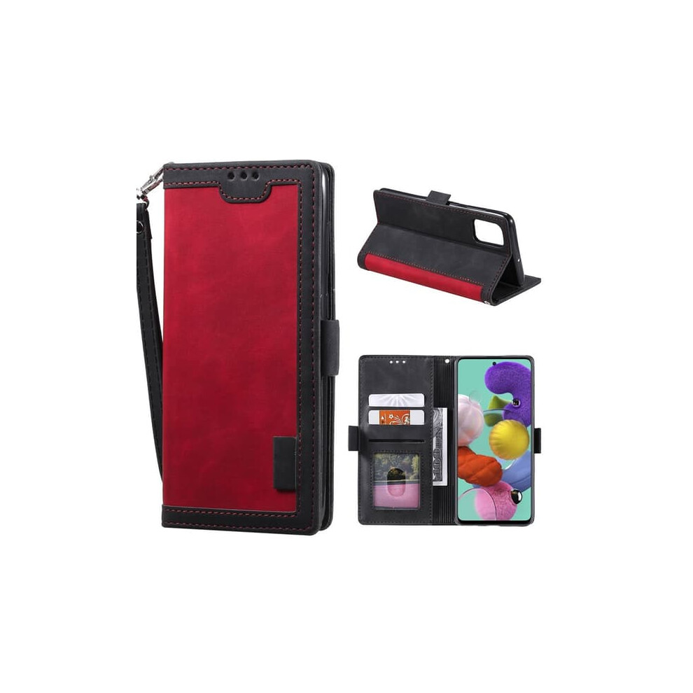 Leather Case For Samsung Galaxy A51 - Red 962125895490