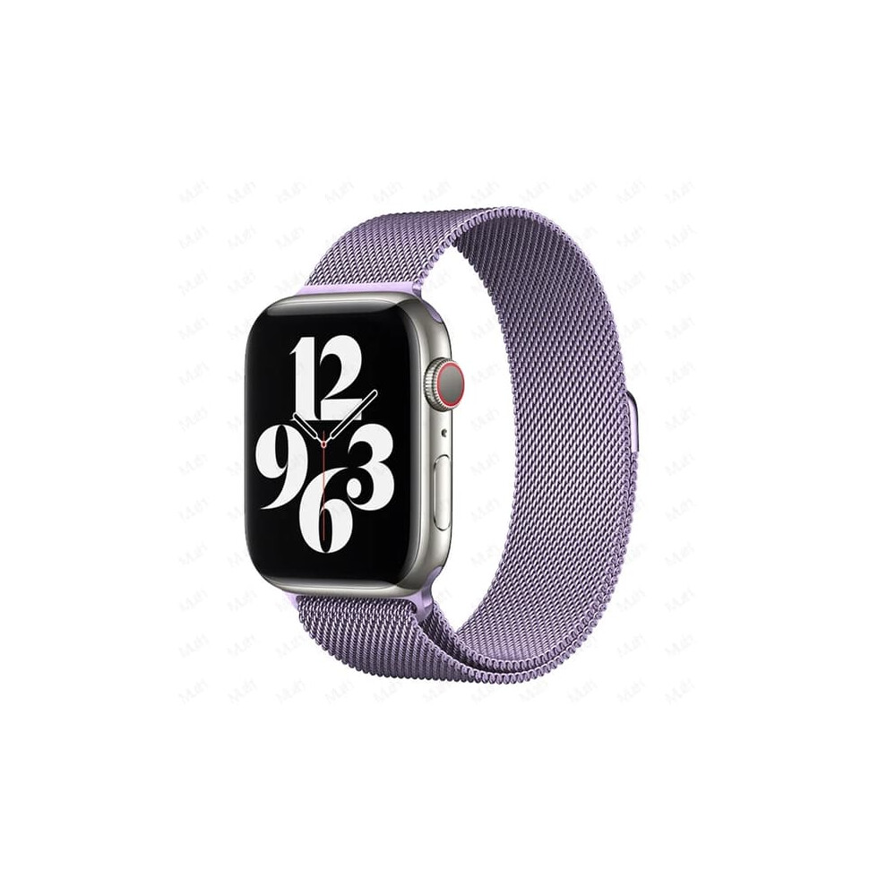 Milanese Loop For Apple Watch 49Mm To 38Mm Lavender Purple 962125906332