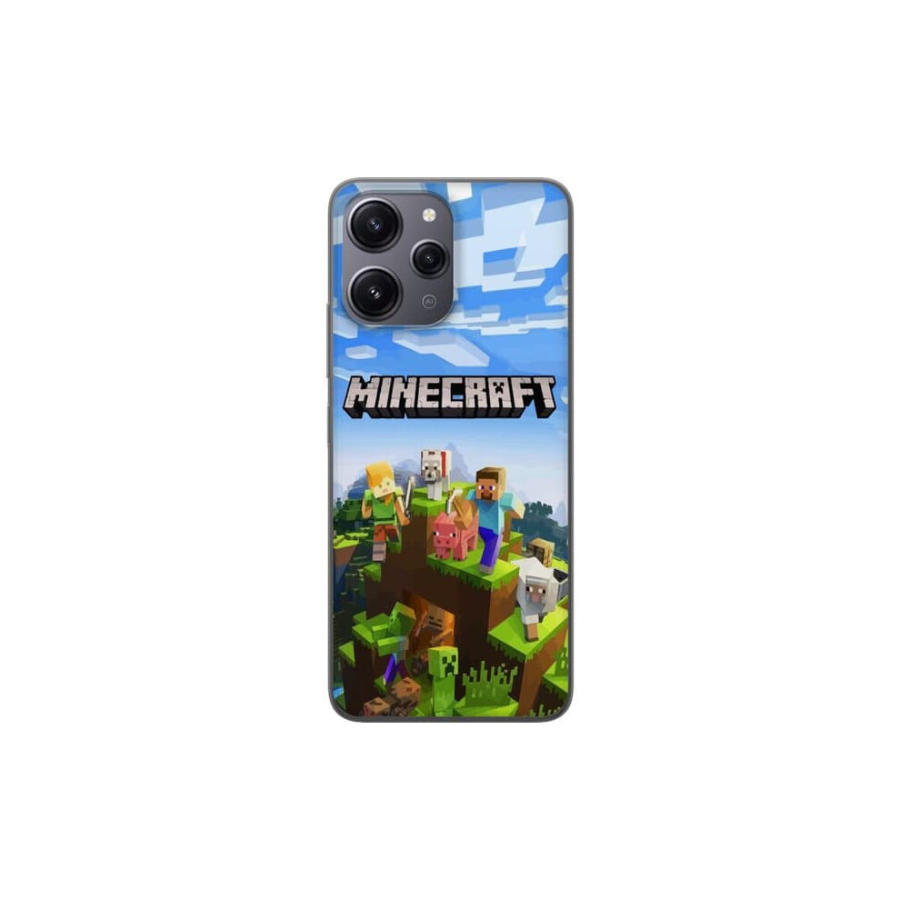 Xiaomi Redmi 12 Transparent Case Minecraft Creeper Pixel 900223011398