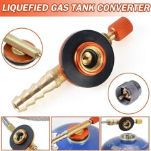 Propane stove heater valve adapter hose regulator